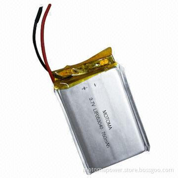3.7V Li-ion Polymer Battery for Digital Products, with 750mAh Capacity